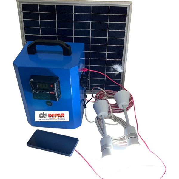 Solar Energy Led Light + Power Kit 20W 12V 